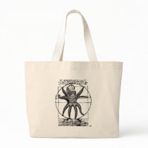 Vitruvian Cthulhu. Tote Bags