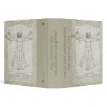 Vitruvian Man by Leonardo da Vinci Binder