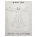 Vitruvian Man by Leonardo da Vinci Letterhead Template