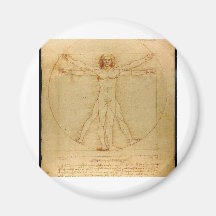 Vitruvian man. fridge magnet