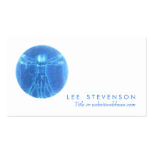 Vitruvian Man Health Care Business Card