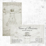 Vitruvian Man Leonardo da Vinci Business Card