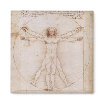 Vitruvian Man Refrigerator Magnets