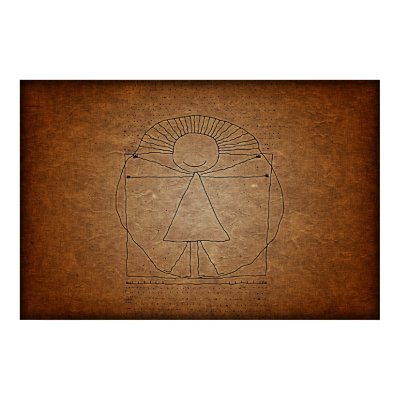 Vitruvian Man Poster by vladstudio