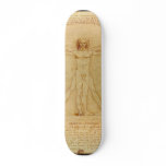 Vitruvian man. skateboard deck