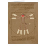Vitruvian Monkey greeting card
