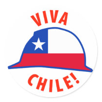 Viva Chile! Round Stickers