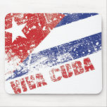 Viva Cuba Flag Distressed Mouse Pad mousepads