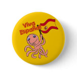 Viva Espana with Octopus Soccer Tshirt buttons