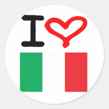 Viva Italia! Round Sticker