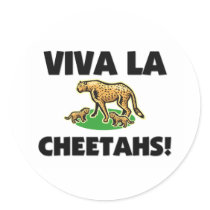 Viva La Cheetahs stickers by AnimalShirts Viva La Cheetahs stickers