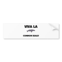 Viva La Common Seals bumper stickers by AnimalShirts Viva La Common Seals bumper stickers