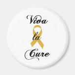 Viva la Cure - Gold Ribbon Refrigerator Magnets