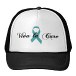 Viva la Cure - Teal Ribbon Mesh Hats