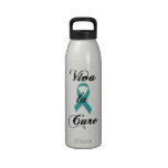 Viva la Cure - Teal Ribbon Water Bottles