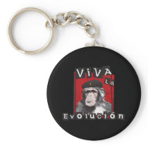 Viva la Evolucion Ape Key Chain