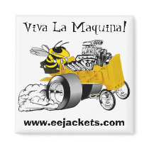 "Viva La Maquina" E-E Yellow Jacket Dragster Magne magnets by eejackets "Viva La Maquina" E-E Yellow Jacket Dragster Magne magnets
