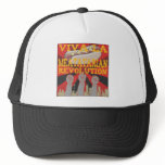 zaz_trucker_hat - Viva la Meatatarian Revolution!  With fists pumped into the air join the Meatatarian Movement for more meat.: Sizes  Available colors: white_black