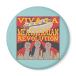 round_magnet - Viva la Meatatarian Revolution!  With fists pumped into the air join the Meatatarian Movement for more meat.: Sizes  Available colors: 0