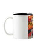 twotone_mug - Viva la Meatatarian Revolution!  With fists pumped into the air join the Meatatarian Movement for more meat.: Sizes  Available colors: black