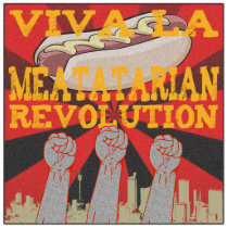 Viva La Meatatarian Revolution Acrylic Cut Out