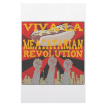 Viva la Meatatarian Revolution Personalized Stationery