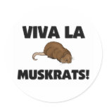 Viva La Muskrats stickers