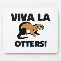 Viva La Otters mousepads by AnimalShirts Viva La Otters mousepads
