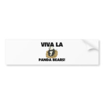 Viva La Panda Bears bumper stickers by AnimalShirts Viva La Panda Bears bumper stickers
