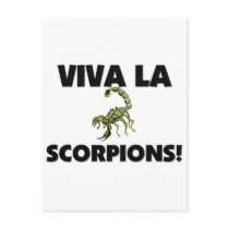 Viva La Scorpions postcards by AnimalShirts Viva La Scorpions postcards