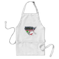 VIVA LA YOURS! (MEXICO) AMERICA IS OURS! aprons by politicallyOFF VIVA LA YOURS! (MEXICO) AMERICA IS OURS! aprons