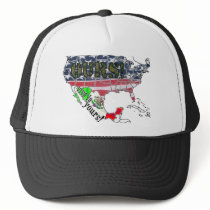 VIVA LA YOURS! (MEXICO) AMERICA IS OURS! hats by politicallyOFF VIVA LA YOURS! (MEXICO) AMERICA IS OURS! hats