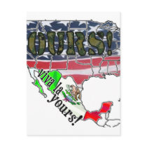 VIVA LA YOURS! (MEXICO) AMERICA IS OURS! postcards by politicallyOFF VIVA LA YOURS! (MEXICO) AMERICA IS OURS! postcards