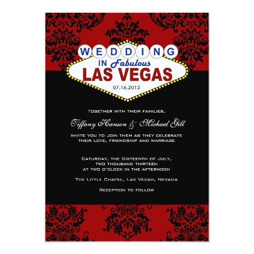 Viva Las Vegas Wedding Invitation Zazzle