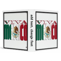 VIVA MEXICO VINYL BINDERS