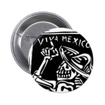 Viva Mexico- Mexico's "Day of the Dead" Buttons