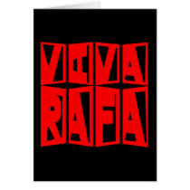 VIVA RAFA Red and Black Card