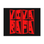 VIVA RAFA Red and Black postcards