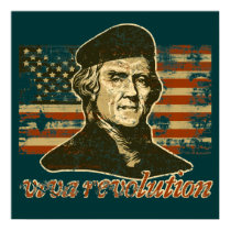 Viva Revolution Jefferson Poster posters by Libertymaniacs Viva Revolution Jefferson Poster posters