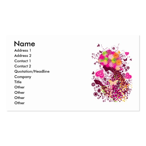 Vivace Business Card Template (front side)