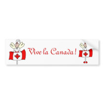 Vive la Canada! bumper stickers by SweetRascal Vive la Canada! bumper stickers