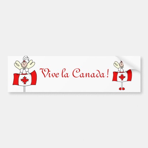 Vive la Canada! Bumper Sticker Zazzle