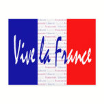 Vive La France French Flag Francophile's Postcard postcards