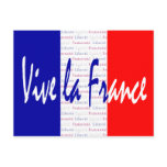 Vive La France French Flag Francophile's Postcard