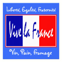 Vive la France Invitation to a French Event invitations