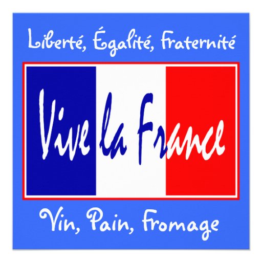 Vive la France Invitation to a French Event