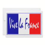 Vive La France Party Invitation with French Flag invitations