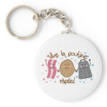 Vive la poutine râpée!! key chains