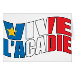 Vive l'acadie greeting cards