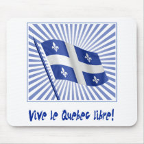 Vive le Québec libre! mousepads by fractalthinker Vive le Québec libre! mousepads